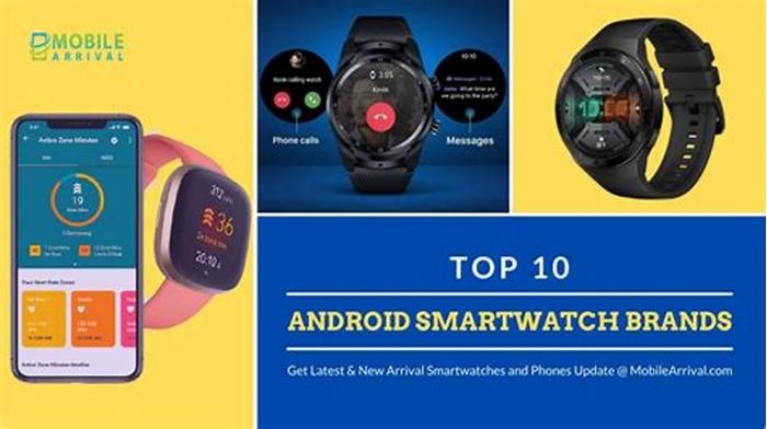 What are the top 10 smart watch brands width