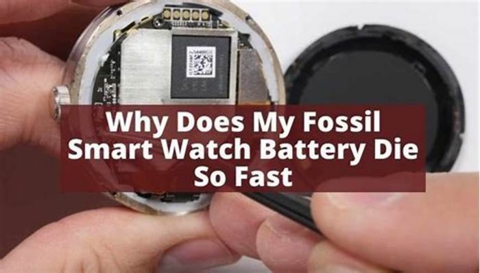 Why is my smart watch dying so fast?