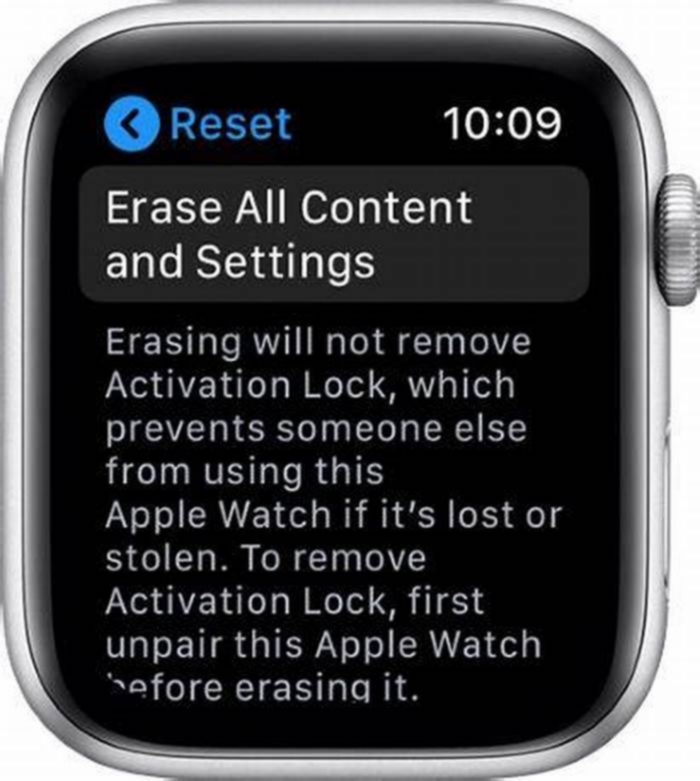 Will resetting my watch delete everything?